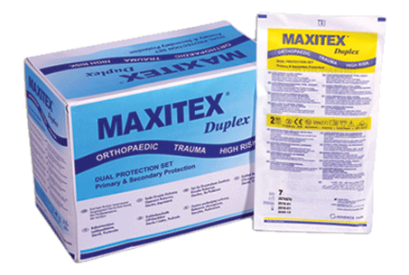 دستکش جراحی دوجفتی هایریسک و ارتوپدی Maxitex Duplex